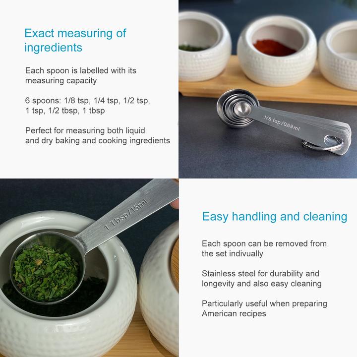Produktbild Intirilife 6-teiliges Messlöffel Set