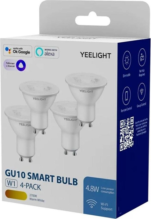 Actual product image Yeelight Smart Bulb (GU10, 4.80 W, 350 lm, 4 x, G)