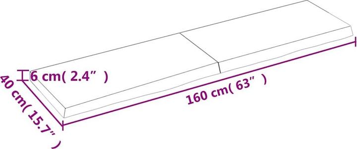 Produktbild vidaXL Saba (160 x 40 x 6 cm)