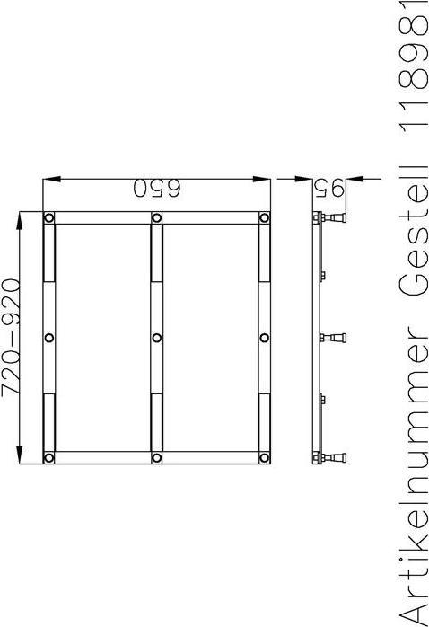 Image du produit Hoesch Châssis Muna f DW 800/900/1000x700/750mm