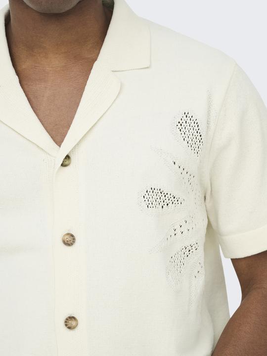 Immagine prodotto Only & Sons Kurzarmhemd mit gesticktem Muster (XL)