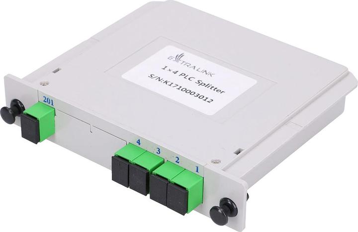 Actual product image Extralink External Ink EXTERNAL INK 1:4 PLC SPLITTER SC/APC JACK TYPE (S/UTP)
