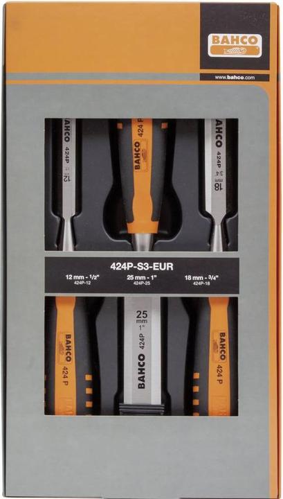 Productafbeelding Bahco Beitelset 424P-S3-EUR (25 mm)