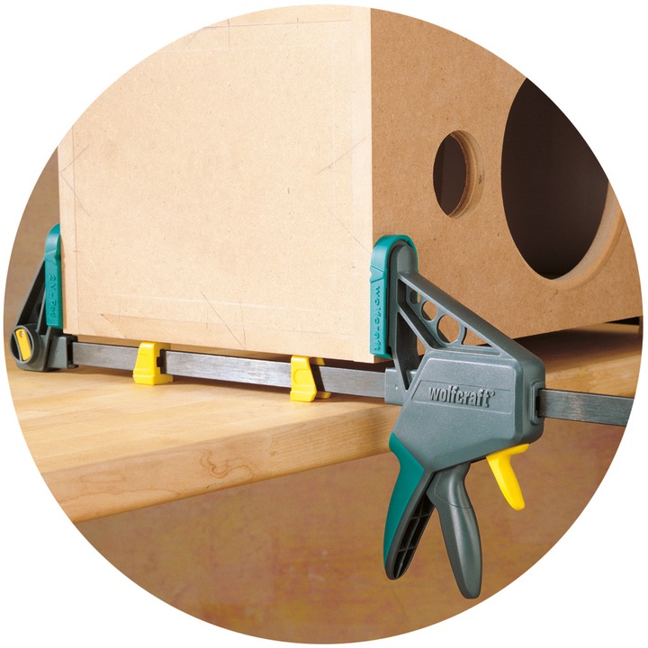 Actual product image wolfcraft Einhandzwinge EHZ „PRO“ 100/450 mm (450 mm)