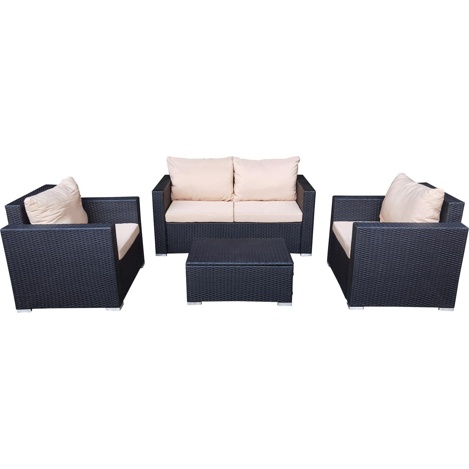 HTI-Living, Gartenlounge, Terrassenmöbel Tricase