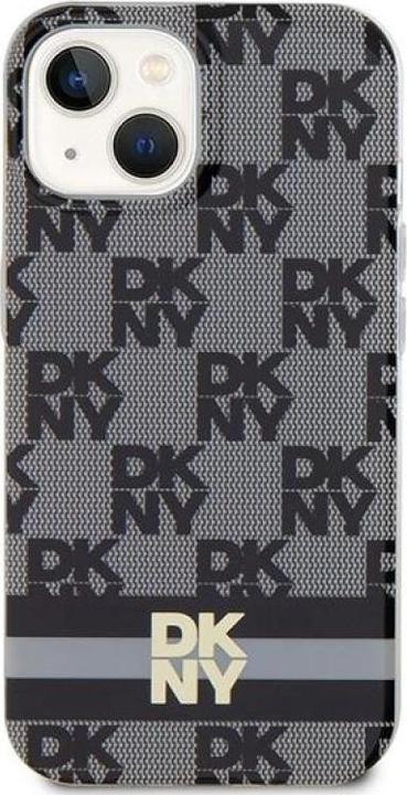 Actual product image DKNY DKHMP14SHCPTSK iPhone 14 / 15 / 13 6.1" czarny/black hardcase IML Checkered Mono Pattern & Prin (Apple iPhone 13, Apple iPhone 14, Apple iPhone 15)