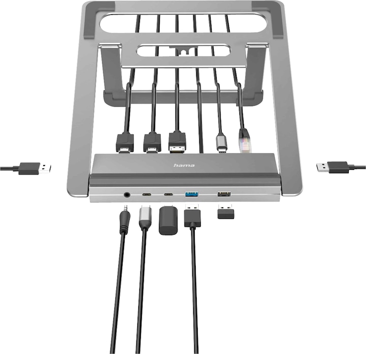 Produktbild Hama Connect2Office Stand (USB-C, 12 Ports)