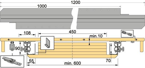 Actual product image Werkstarck Table pullouts (1 pcs.)