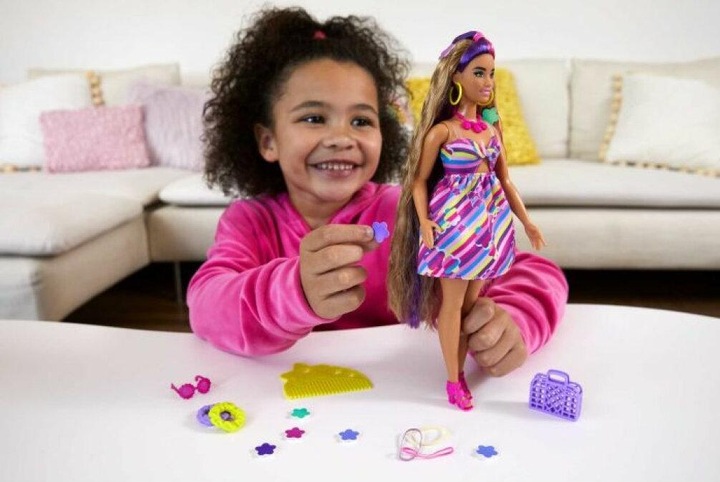Produktbild Barbie Totally Hair Puppe im Blumenlook