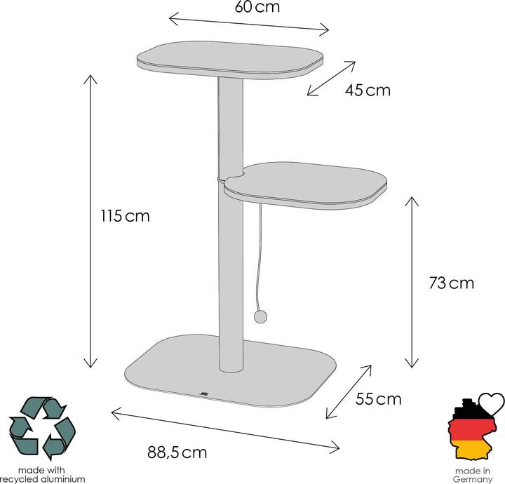 Produktbild LucyBalu PEAK Kratzbaum (Anthrazit)