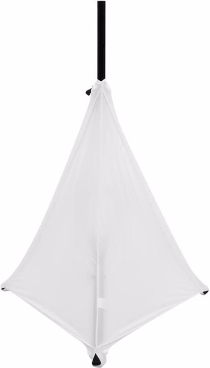 Actual product image Europalms Tripod sail white three sides