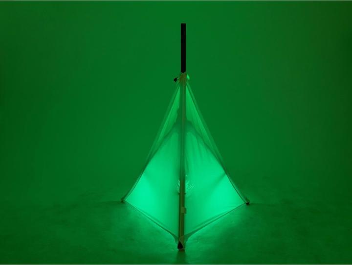 Actual product image Europalms Tripod sail white three sides