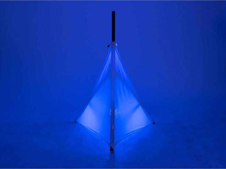 Actual product image Europalms Tripod sail white three sides