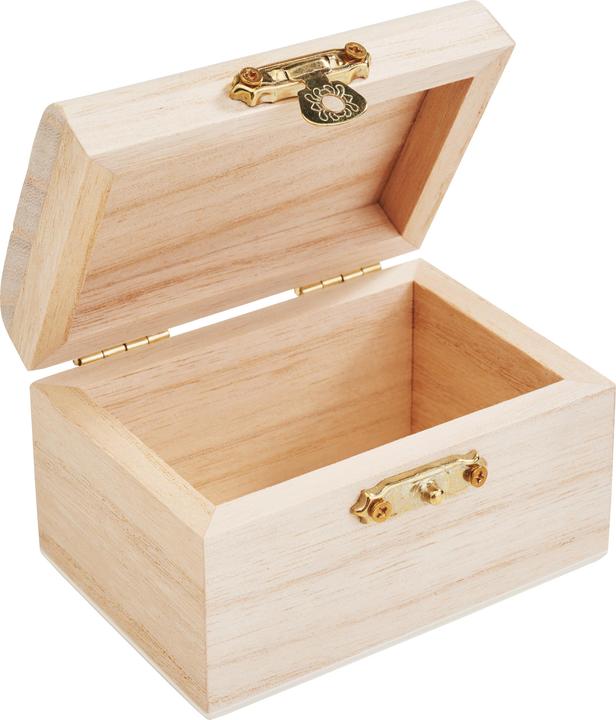 Immagine prodotto VBS Cassapanca in legno, legno grezzo, circa L 8,2 x P 5,7 x H 5 cm