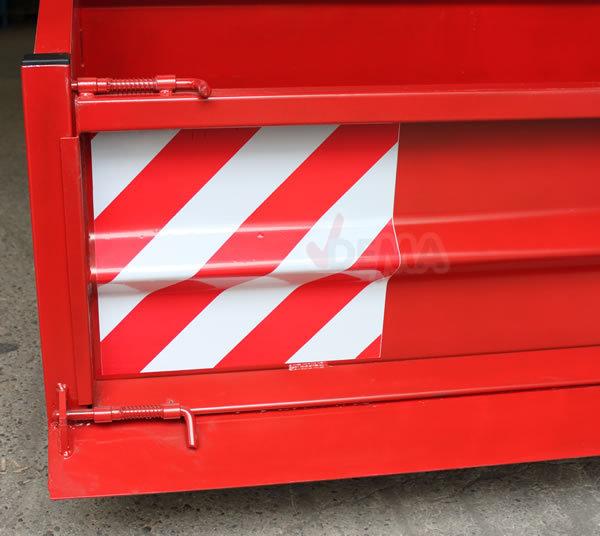Image du produit Dema Heckcontainer Typ 1500 S / K1- rot (550 l)