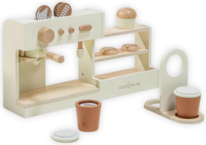 Melissa & Doug Set Macchina Del Caffè In Legno Per Bambini - 11 Pezzi, Con Capsule E Tazze, Gioco Creativo