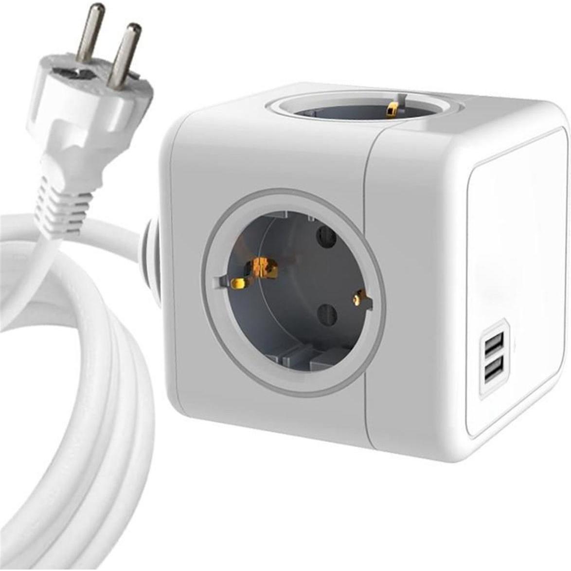 MicroConnect, Steckdosenleiste, Power cube, 4 Schuko outlets (4 x, CEE 7/3, 1.50 m)