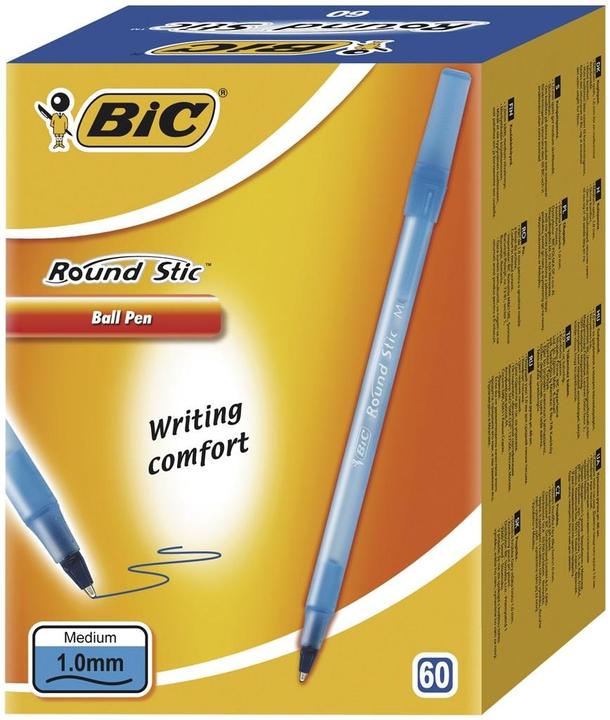 Image du produit Bic Dlugopis Round Stic niebieski pudelko 60 sztuk (Bleu, 60x)