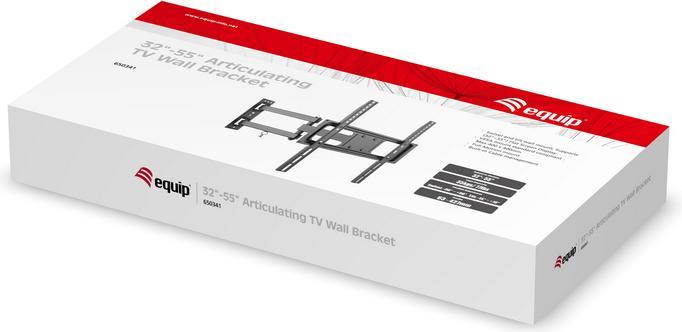 Actual product image equip Wall mount TV 32"-55" black swivel (Wall, 55", 35 kg)