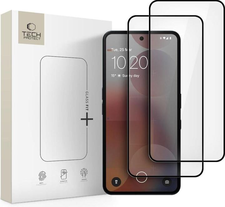 Image du produit Spigen Glass Fit+ 2-pack tempered glass for Nothing Phone 3A / 3A Pro - black (2 pcs, Nothing Phone (3a) Pro)