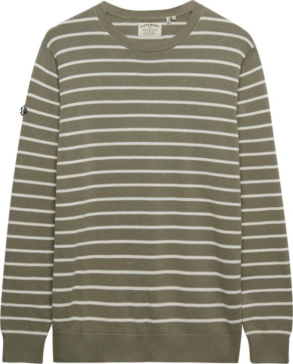 navy stripes olive green, olivgrün breton-streifen