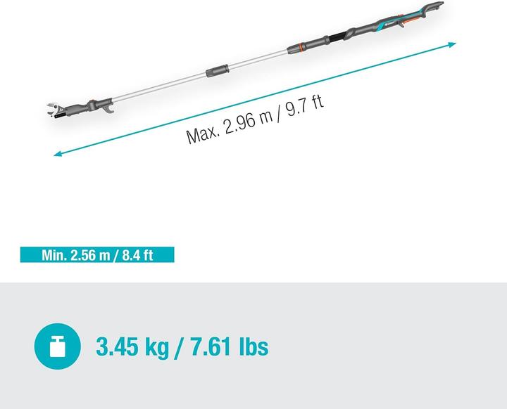 Image du produit Gardena Sécateur d'arbres télescopique sans fil HighCut 250/18V P4A solo