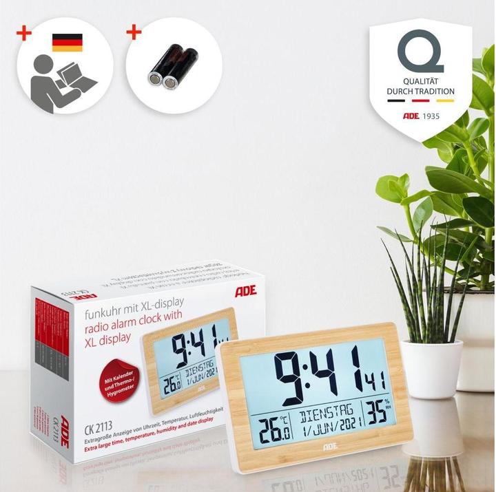 Produktbild ADE Funk-Wanduhr