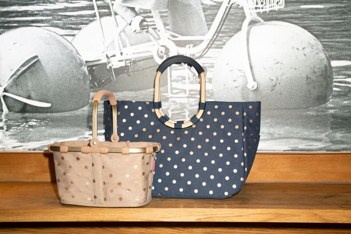 Produktbild reisenthel loopshopper L frame metallic dots blue