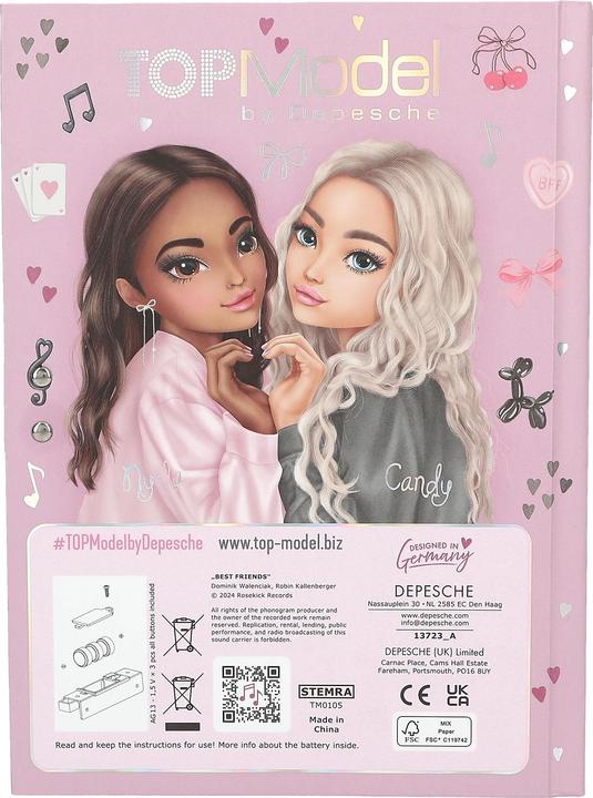 Produktbild Top Model Topmodel - Diary With Code And Sound MY BFF (413723) (Liniert, Weicher Einband)