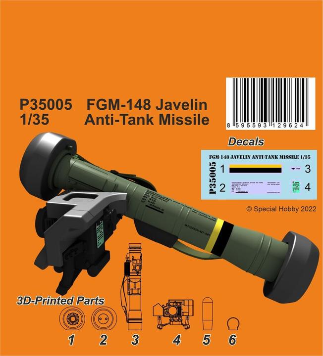 Actual product image CMK FGM-148 Javelin Anti-Tank Missile