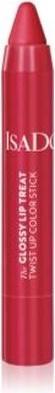 Actual product image Isadora Lip gloss The Glossy Lip Treat Twist Up Colour Lipstick 12 Rhubarb Red / 3.3 g