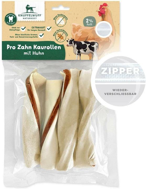 Knuffelwuff Kausnack Pro Zahn Kaurolle 4 Stück ca. 240 (4 Stk., 240 g)