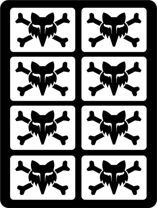 Image du produit Fox Sticker 23 Victory Logo Pack Wht Os