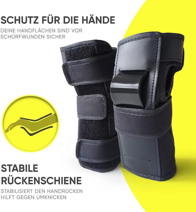 Image du produit Liebkern 6-teiliges Skate Protektoren-Set (M, Protège-poignets, Genouillère, Coudes, 6 pièces)