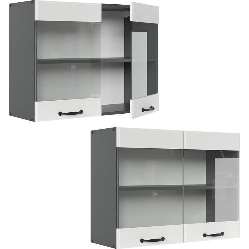 Vicco, Regal, Küchenglasschrank R-Line (80 x 31 x 60 cm)