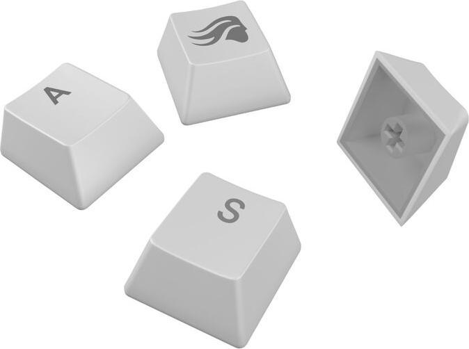 Image du produit Glorious GPBT Backlit Keycaps, ANSI Layout (US), PBT, Dye-Sub - Blanc