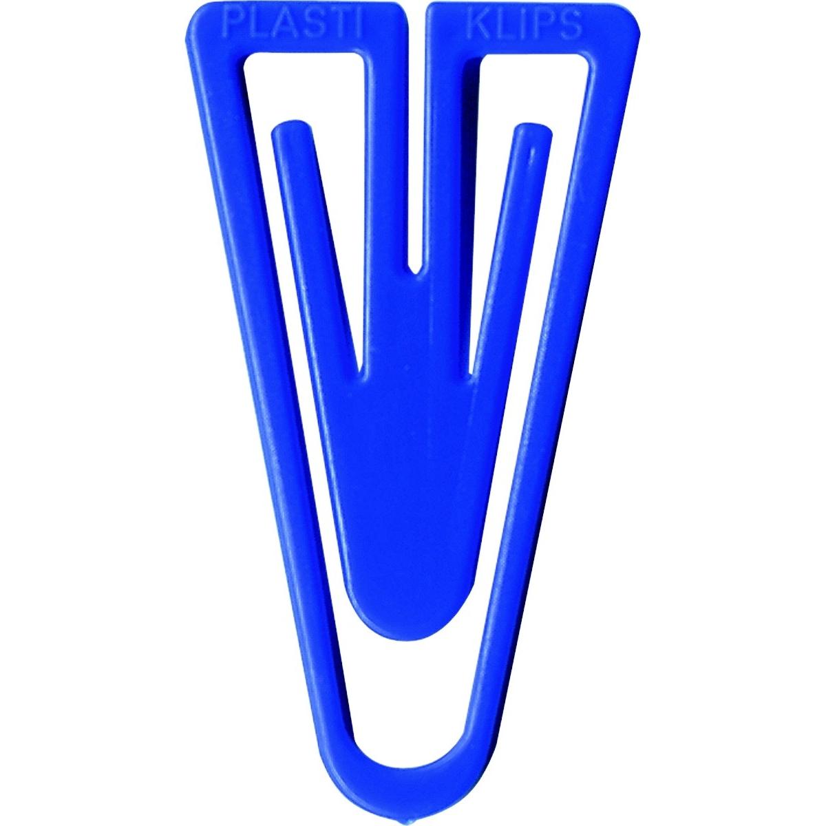 Laurel, Büroklammer, Büroklammern Plastiklips 60mm VE=75 Stück blau (1 x)