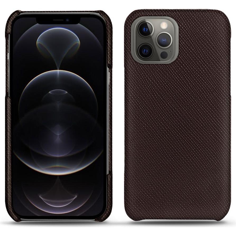 Noreve Lederschutzhülle (Apple iPhone 12 Pro Max), Smartphone Hülle, Braun