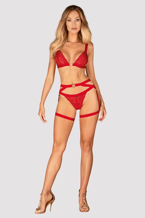 Produktbild Obsessive Elianes Geschirr Rot (XXL)