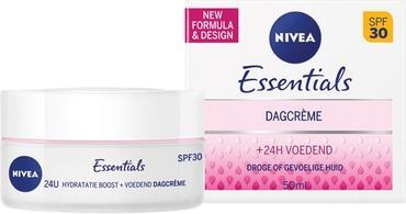 Actual product image NIVEA Essentials Nourishing Day Cream Dry Skin Spf30 - 50ml (50 ml, Day cream, SPF 30)