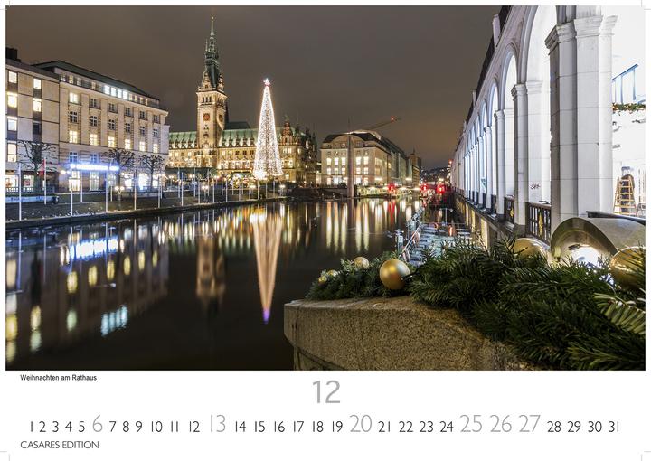 Actual product image Hamburg Kalender 2026 - Wandkalender | Fotokalender Deutschland 24x35cm | mit stimmungsvollen M (24x35cm)