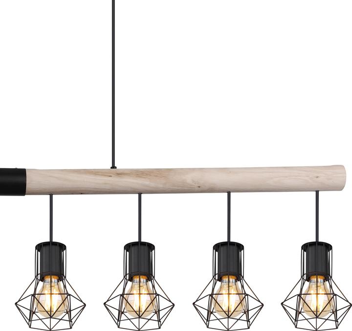 Productafbeelding Globo HANGLAMP METAAL ZWART, 8XE27 (E27)