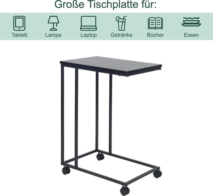 Image du produit Relaxdays Table d'appoint (50 x 35 x 68 cm)