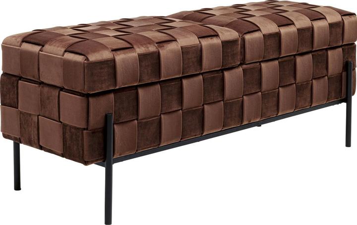 Image du produit Kare Design Truhenbank Weave Mocca 121cm
