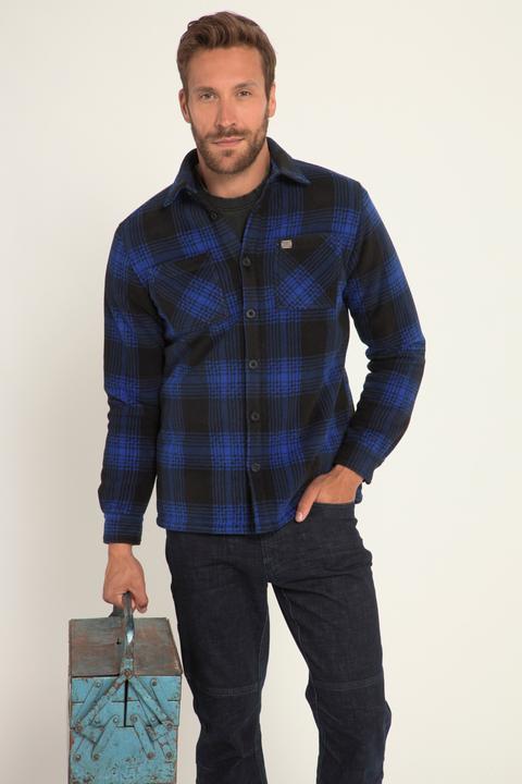 Immagine prodotto JP1880 Overshirt da lavoro in pile a quadri con fodera di teddy e maniche lunghe (3XL)