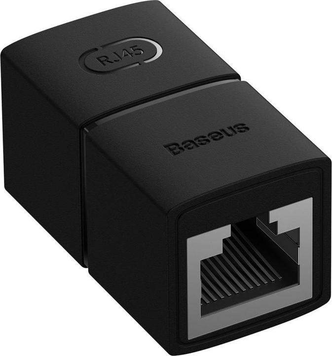 Actual product image Baseus AirJoy Series Ethernet cable connector RJ-45 2 pcs - black (RJ45)