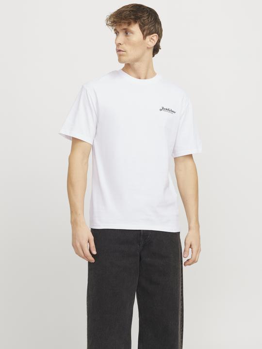 Actual product image Jack & Jones Jjbeau Tee Ss Frontprint Crew Neck (M)