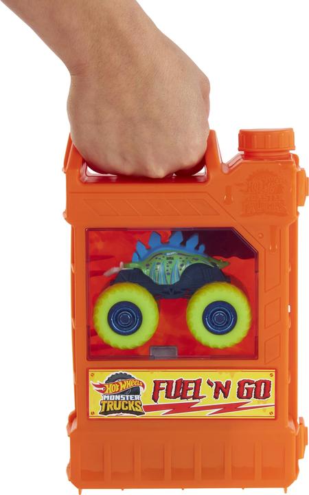 Actual product image Hot Wheels Monster Trucks Stunt N' Go Fossil Fuel Playset (EC)