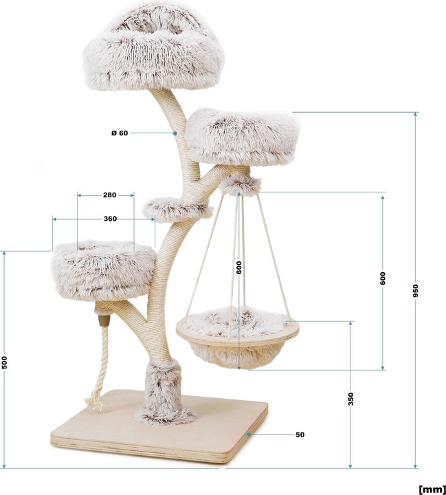 Image du produit Wiltec Fudajo (130 cm, Marron, Crème)