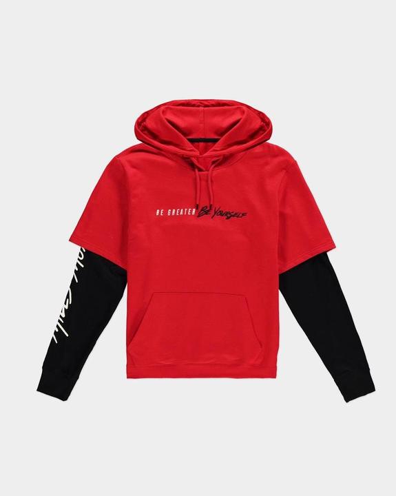 Immagine prodotto Spiderman Miles Morales - Felpa con cappuccio a doppia manica (XXL)